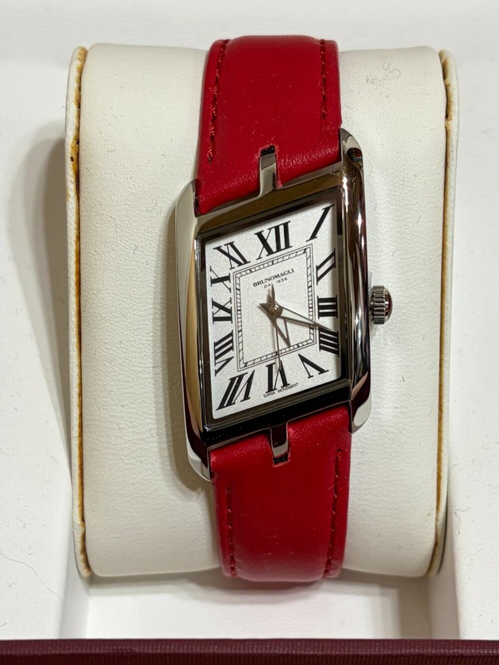 Bruno Magli Women's Red and Silver Watch